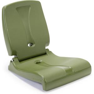 image:imageStep2 Seashell Flip Seat 2 Pack Adult Portable Outdoor Chairs for Poolside Camping Beach Stadium Providing Back Support Made of UV20 Durable Plastic Incredible WhiteOlive Green