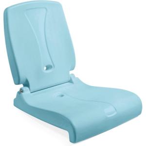 image:imageStep2 Seashell Flip Seat 2 Pack Adult Portable Outdoor Chairs for Poolside Camping Beach Stadium Providing Back Support Made of UV20 Durable Plastic Incredible WhiteCapri