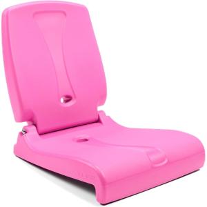 image:imageStep2 Seashell Flip Seat 2 Pack Adult Portable Outdoor Chairs for Poolside Camping Beach Stadium Providing Back Support Made of UV20 Durable Plastic Incredible WhiteBright Pink