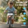 image:imageSEREED Toddler Balance Bike 2 Year Old No Pedal Kids Bicycle Toys for 25 Years Old ToolFree Adjustment Customize Plate with Stickers Gift for 23 Boys Girls Mint GreenPink Lighting