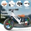 image:imageSEREED Toddler Balance Bike 2 Year Old No Pedal Kids Bicycle Toys for 25 Years Old ToolFree Adjustment Customize Plate with Stickers Gift for 23 Boys Girls Mint GreenWhite Lighting