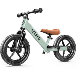image:imageSEREED Toddler Balance Bike 2 Year Old No Pedal Kids Bicycle Toys for 25 Years Old ToolFree Adjustment Customize Plate with Stickers Gift for 23 Boys Girls Mint GreenMint Green