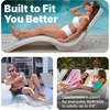 image:imageStep2 Vero Pool Lounger inPool Chaise Lounge Chair for Tanning Ledges up to 12 in Outdoor Patio Chair Weighted Earthy Tan wSpeckGrey