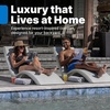 image:imageStep2 Vero Pool Lounger inPool Chaise Lounge Chair for Tanning Ledges up to 12 in Outdoor Patio Chair Weighted Earthy Tan wSpeckGrey