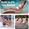 image:imageStep2 Vero Pool Lounger inPool Chaise Lounge Chair for Tanning Ledges up to 12 in Outdoor Patio Chair Weighted Earthy Tan wSpeckTan