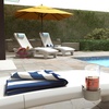 image:imageStep2 Vero Pool Lounger inPool Chaise Lounge Chair for Tanning Ledges up to 12 in Outdoor Patio Chair Weighted Earthy Tan wSpeckWhite