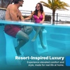 image:imageStep2 Vero Pool Lounger inPool Chaise Lounge Chair for Tanning Ledges up to 12 in Outdoor Patio Chair Weighted Earthy Tan wSpeckWhite