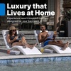 image:imageStep2 Vero Pool Lounger inPool Chaise Lounge Chair for Tanning Ledges up to 12 in Outdoor Patio Chair Weighted Earthy Tan wSpeckWhite