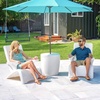 image:imageStep2 Vero Pool Lounger inPool Chaise Lounge Chair for Tanning Ledges up to 12 in Outdoor Patio Chair Weighted Earthy Tan wSpeckWhite