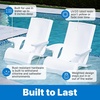 image:imageStep2 Vero Pool Lounger inPool Chaise Lounge Chair for Tanning Ledges up to 12 in Outdoor Patio Chair Weighted Earthy Tan wSpeckWhite