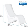 image:imageStep2 Vero Pool Lounger inPool Chaise Lounge Chair for Tanning Ledges up to 12 in Outdoor Patio Chair Weighted Earthy Tan wSpeckWhite