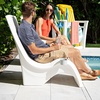 image:imageStep2 Vero Pool Lounger inPool Chaise Lounge Chair for Tanning Ledges up to 12 in Outdoor Patio Chair Weighted Earthy Tan wSpeckWhite