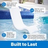 image:imageStep2 Vero Pool Lounger inPool Chaise Lounge Chair for Tanning Ledges up to 12 in Outdoor Patio Chair Weighted Earthy Tan wSpeckWhite