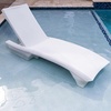 image:imageStep2 Vero Pool Lounger inPool Chaise Lounge Chair for Tanning Ledges up to 12 in Outdoor Patio Chair Weighted Earthy Tan wSpeckWhite