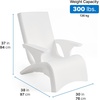 image:imageStep2 Vero Pool Lounger inPool Chaise Lounge Chair for Tanning Ledges up to 12 in Outdoor Patio Chair Weighted Earthy Tan wSpeckWhite