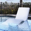 image:imageStep2 Vero Pool Lounger inPool Chaise Lounge Chair for Tanning Ledges up to 12 in Outdoor Patio Chair Weighted Earthy Tan wSpeckWhite