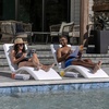 image:imageStep2 Vero Pool Lounger inPool Chaise Lounge Chair for Tanning Ledges up to 12 in Outdoor Patio Chair Weighted Earthy Tan wSpeckWhite
