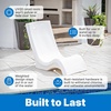 image:imageStep2 Vero Pool Lounger inPool Chaise Lounge Chair for Tanning Ledges up to 12 in Outdoor Patio Chair Weighted Earthy Tan wSpeckWhite