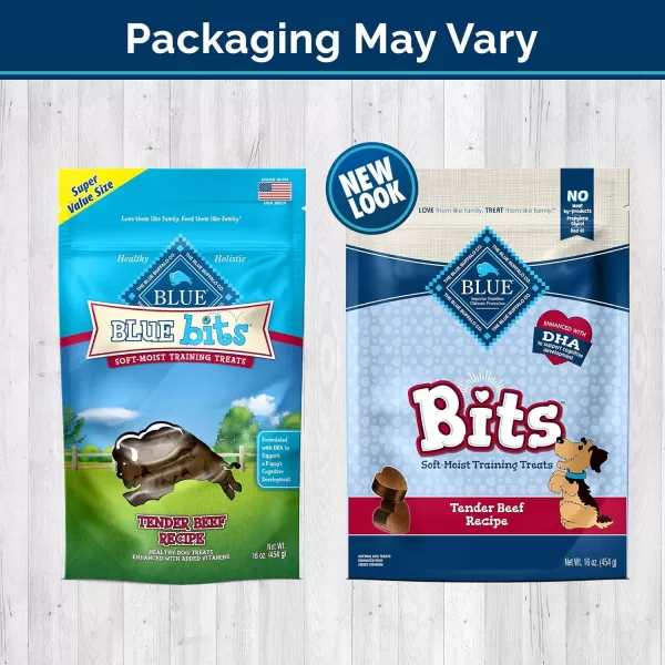 imageBlue Buffalo BLUE Bits Natural SoftMoist Training Dog Treats Beef Recipe 9oz bag1 Pound Pack of 1 Beef SoftMoist Bits