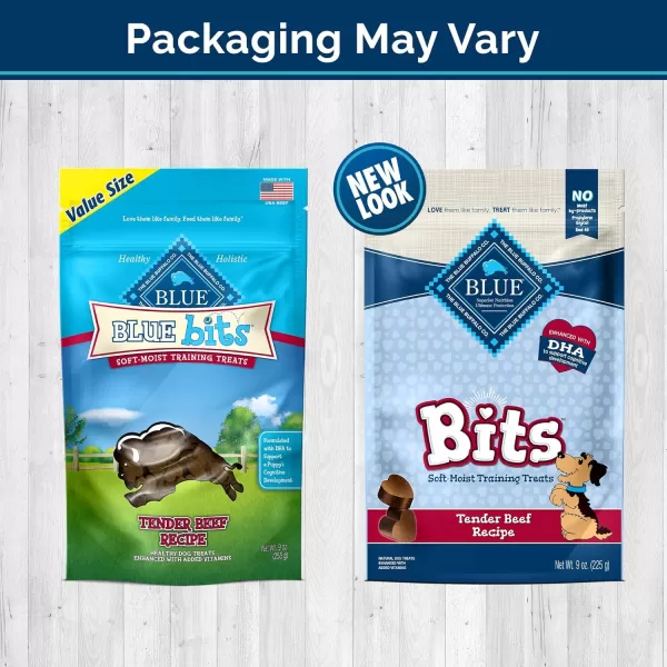 imageBlue Buffalo BLUE Bits Natural SoftMoist Training Dog Treats Beef Recipe 9oz bag9 Ounce Pack of 1 Beef SoftMoist Bits