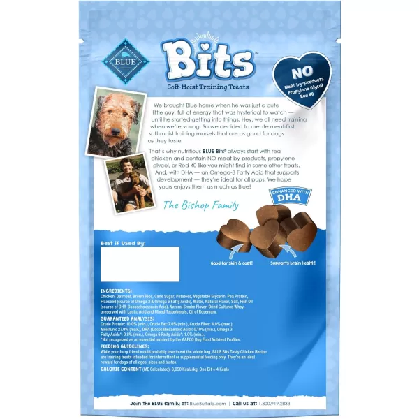 imageBlue Buffalo BLUE Bits Natural SoftMoist Training Dog Treats Beef Recipe 9oz bag9 Ounce Pack of 1 Chicken SoftMoist Bits