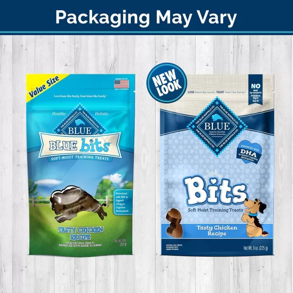 imageBlue Buffalo BLUE Bits Natural SoftMoist Training Dog Treats Beef Recipe 9oz bag9 Ounce Pack of 1 Chicken SoftMoist Bits