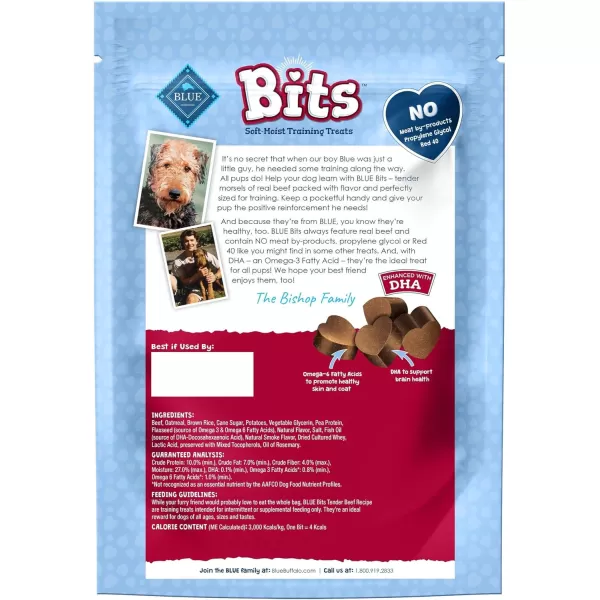 imageBlue Buffalo BLUE Bits Natural SoftMoist Training Dog Treats Chicken Recipe 19oz BagBeef 19 Ounce Pack of 1