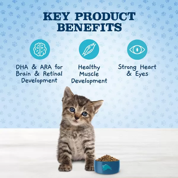 imageBlue Buffalo Baby BLUE Healthy Growth Formula Grain Free High Protein Natural Kitten Dry Cat Food Chicken 45lb45 Pound Pack of 1