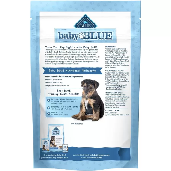 imageBlue Buffalo Baby BLUE Training Treats Natural Puppy Soft Dog Treats Savory Chicken 4oz BagBlue Buffalo Baby BLUE Training Treats Natural Puppy Soft Dog Treats Savory Chicken 4oz Bag