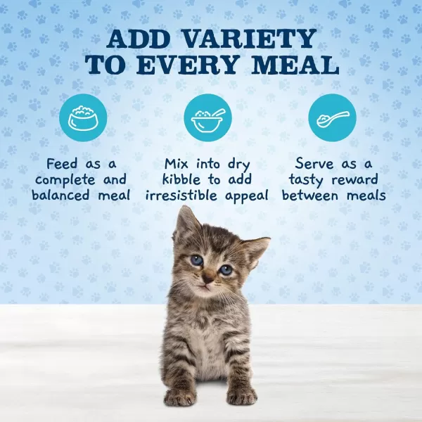 imageBlue Buffalo Baby Blue Healthy Growth Formula Grain Free High Protein Natural Kitten Pate Wet Cat Food Salmon Recipe 3oz Cans Pack of 24Chicken 3 Ounce Pack of 24