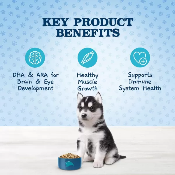 imageBlue Buffalo Baby Blue Healthy Growth Formula Grain Free High Protein Natural Puppy Dry Dog Food Chicken and Pea Recipe 4lb2000 Pound Pack of 1
