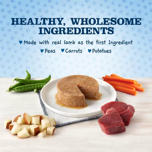 imageBlue Buffalo Baby Blue Healthy Growth Formula Natural Puppy Wet Dog Food Cup Chicken and Vegetable Recipe 35oz Cups Pack of 12Lamb amp Vegetable 35 Ounce Pack of 12