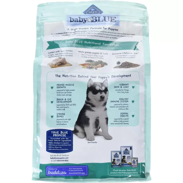imageBlue Buffalo Baby Blue High Protein Puppy Chicken Dog 4lbChicken 4 Pound Pack of 1