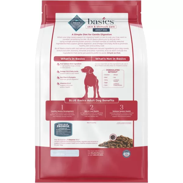 imageBlue Buffalo Basics Skin amp Stomach Care Grain Free Natural Adult Dry Dog Food Salmon amp Potato 4lbBlue Buffalo Basics Skin amp Stomach Care Grain Free Natural Adult Dry Dog Food Salmon amp Potato 4lb