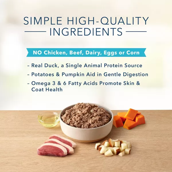 imageBlue Buffalo Basics Skin amp Stomach Care Grain Free Natural Adult Wet Dog Food Duck 125oz Cans Pack of 12Blue Buffalo Basics Skin amp Stomach Care Grain Free Natural Adult Wet Dog Food Duck 125oz Cans Pack of 12