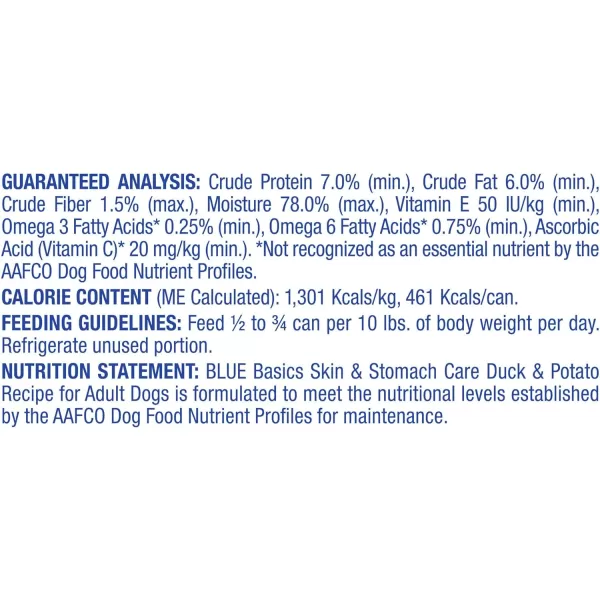 imageBlue Buffalo Basics Skin amp Stomach Care Grain Free Natural Adult Wet Dog Food Duck 125oz Cans Pack of 12Blue Buffalo Basics Skin amp Stomach Care Grain Free Natural Adult Wet Dog Food Duck 125oz Cans Pack of 12