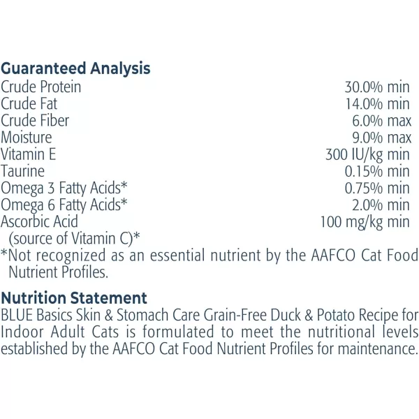 imageBlue Buffalo Basics Skin amp Stomach Care Grain Free Natural Indoor Adult Dry Cat Food Duck amp Potato 5lbDuck amp Potato 5 Pound Pack of 1