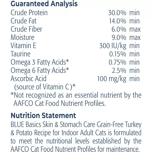 imageBlue Buffalo Basics Skin amp Stomach Care Grain Free Natural Indoor Adult Dry Cat Food Duck amp Potato 5lbTurkey amp Potato 11 Pound Pack of 1