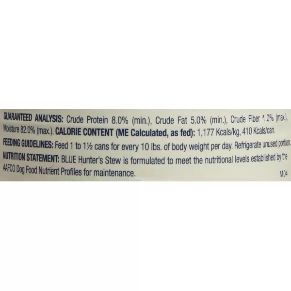 imageBlue Buffalo Blues Stew Natural Adult Wet Dog Food Beef Stew 125oz can Pack of 12Duck 125 Ounce Pack of 12