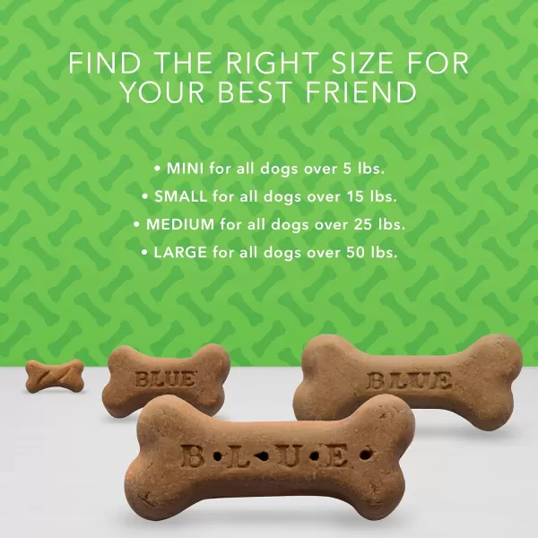 imageBlue Buffalo Bones Natural Crunchy Dog Treats Large Dog Biscuits Chicken 16oz bag 4 countAssorted Flavors  Beef Chicken amp Bacon 16 Ounce Pack of 4 Small Biscuits