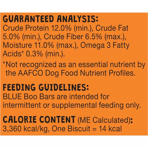 imageBlue Buffalo Boo Bars Crunchy Dog Treat Biscuits Pumpkin amp Cinnamon Halloween Dog Treats 11oz 1 packBlue Buffalo Boo Bars Crunchy Dog Treat Biscuits Pumpkin amp Cinnamon Halloween Dog Treats 11oz 1 pack