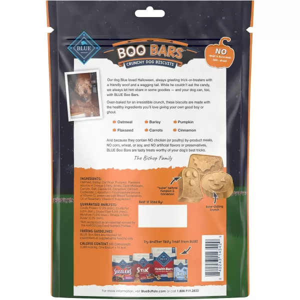imageBlue Buffalo Boo Bars Crunchy Dog Treat Biscuits Pumpkin amp Cinnamon Halloween Dog Treats 11oz 1 packBlue Buffalo Boo Bars Crunchy Dog Treat Biscuits Pumpkin amp Cinnamon Halloween Dog Treats 11oz 1 pack