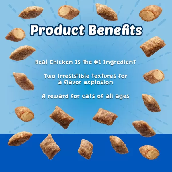 imageBlue Buffalo Bursts Crunchy Cat Treats Variety Pack Chicken Chicken Liver and Beef and Seafood 5oz Bags 3 countChicken 2 Ounce Pack of 1