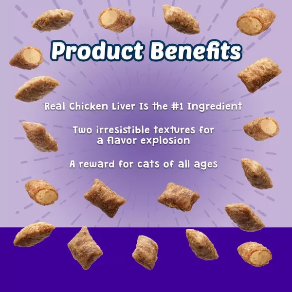 imageBlue Buffalo Bursts Crunchy Cat Treats Variety Pack Chicken Chicken Liver and Beef and Seafood 5oz Bags 3 countLiver 2 Ounce Pack of 1