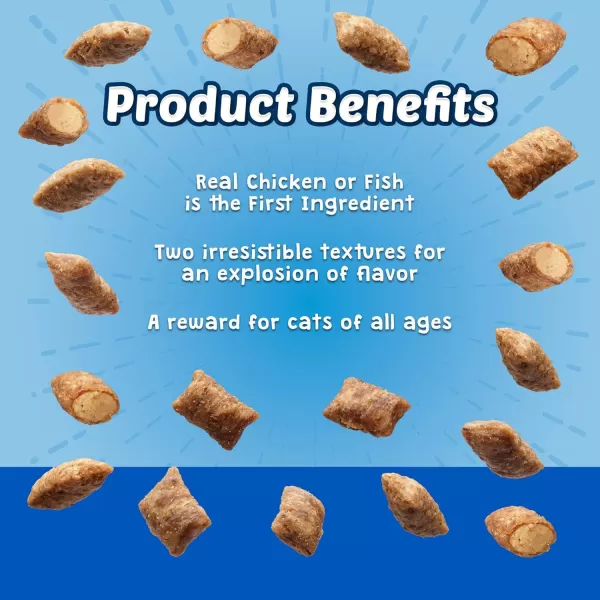 imageBlue Buffalo Bursts Crunchy Cat Treats Variety Pack Chicken Chicken Liver and Beef and Seafood 5oz Bags 3 countSeafood Chicken Chicken Liver amp Beef 500 Ounce Pack of 3