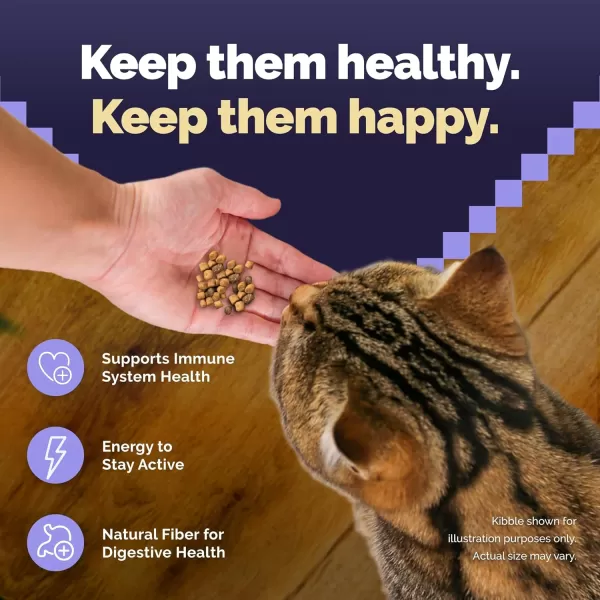 imageBlue Buffalo Cat Food for Mature Cats Natural Chicken Recipe Senior Dry Cat Food 5 lb bagDry Cat Food 5 Pound Pack of 1