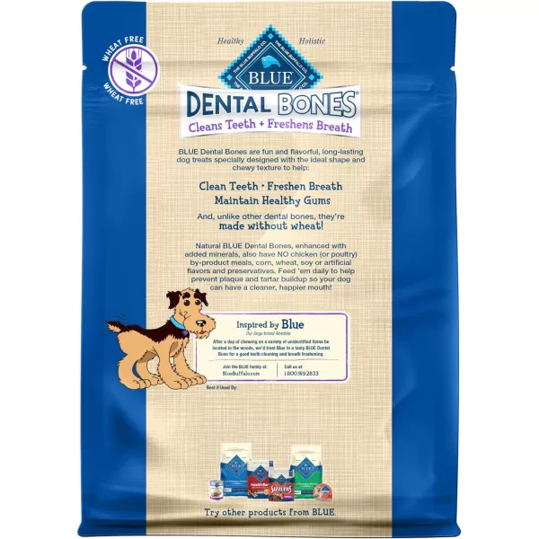 imageBlue Buffalo Dental Bones Small Natural Dental Chew Dog Treats 1525 lbs 36oz BagLarge Bones 12 Ounce Pack of 1