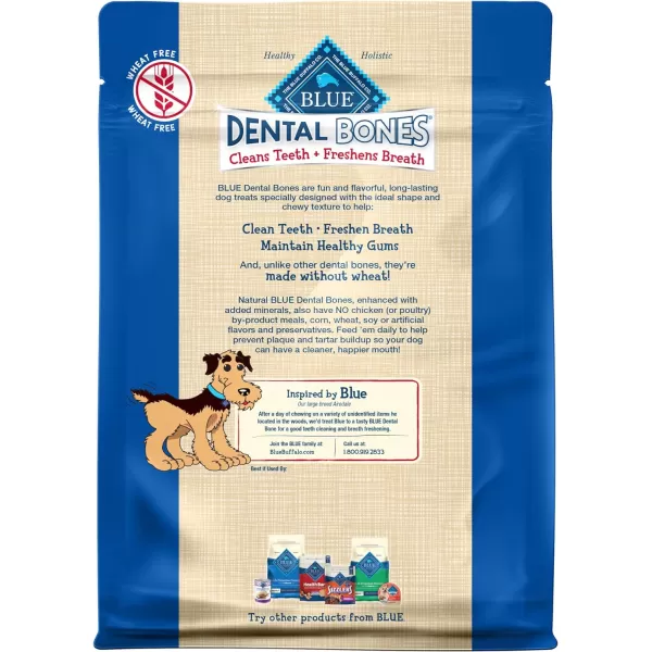 imageBlue Buffalo Dental Bones Small Natural Dental Chew Dog Treats 1525 lbs 36oz BagRegular Bones 12 Ounce Pack of 1