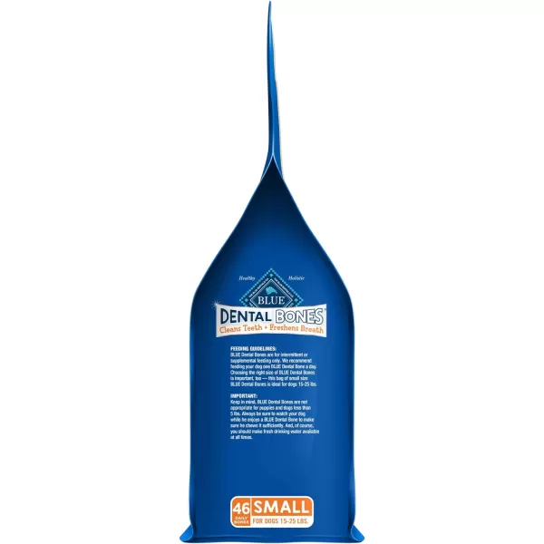 imageBlue Buffalo Dental Bones Small Natural Dental Chew Dog Treats 1525 lbs 36oz BagSmall Bones 27 Ounce Pack of 1