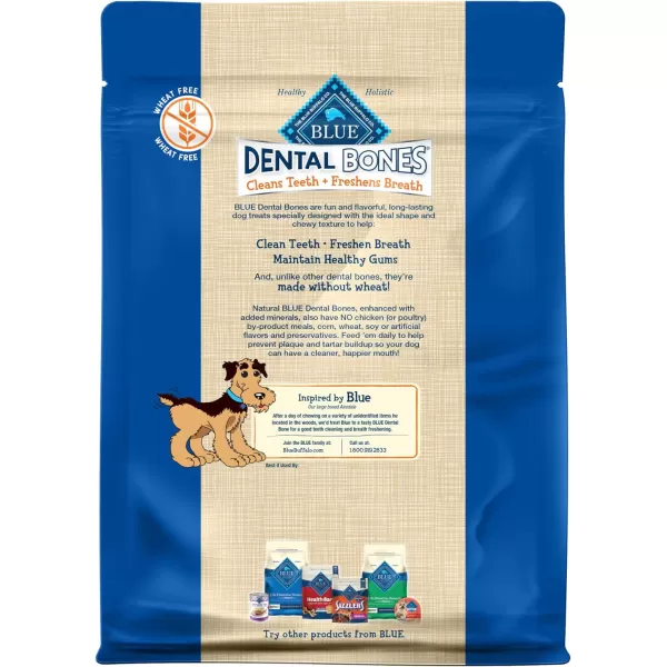 imageBlue Buffalo Dental Bones Small Natural Dental Chew Dog Treats 1525 lbs 36oz BagSmall Bones 27 Ounce Pack of 1
